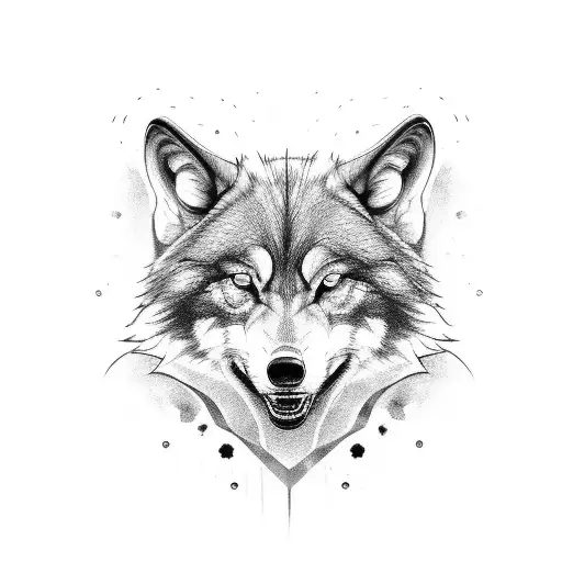 depressive driver wolf tattoo design idea