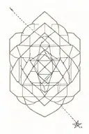 japanese sacred geometry tattoo design idea