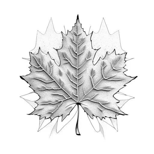 Maple Leaf tattoo design idea