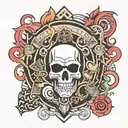 hip hop symbols tattoo design idea