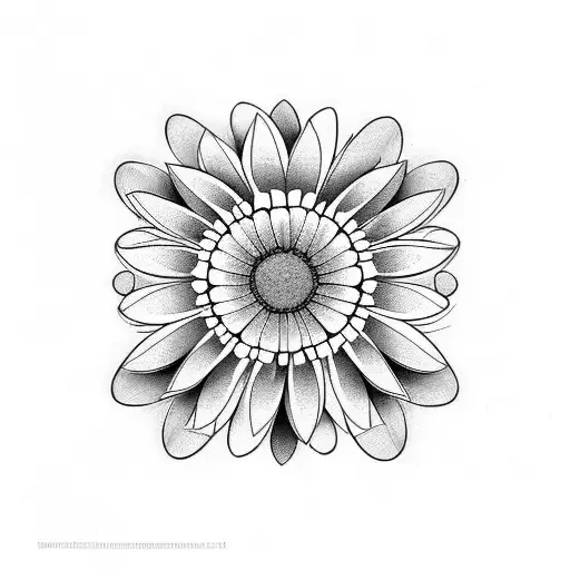 Geometric Flower Tattoo | Remington Tattoo Parlor