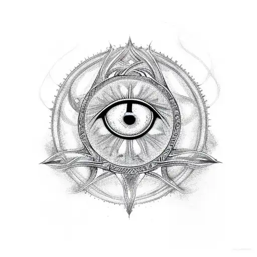 evil eye drawing tattoo