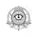 tree of life evil eye spiritual majestic  tattoo design idea