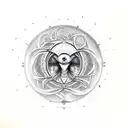 tree of life evil eye spiritual majestic  tattoo design idea