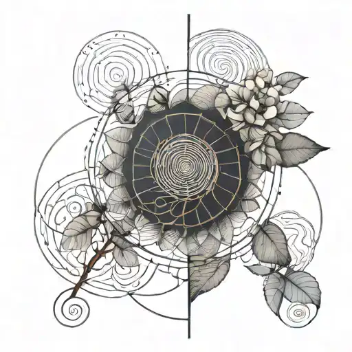 fibonacci sequence nature inspired tattoo tattoo design idea