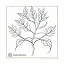 fibonacci sequence nature inspired tattoo featuring tree leaves or thorns tattoo design idea