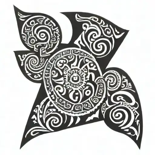 Maori tattoo on the back, shoulder and upper arm based on Lanzarote (Canary Islands), adds the relief of tattoo design idea