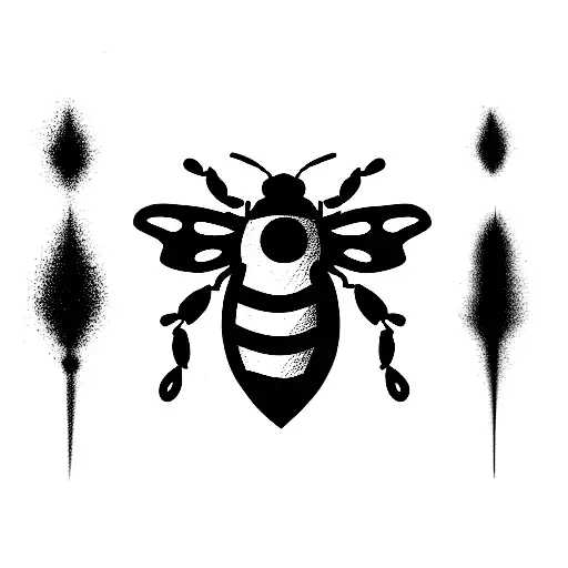 bumble bee marine corps tattoo design idea