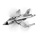 bumble bee fighter jet tattoo design idea