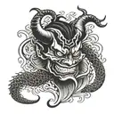 HANNYA tattoo design idea