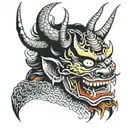 HANNYA tattoo design idea