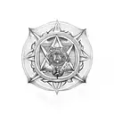 seal of solomon tattoo design idea