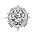 seal of solomon tattoo design idea