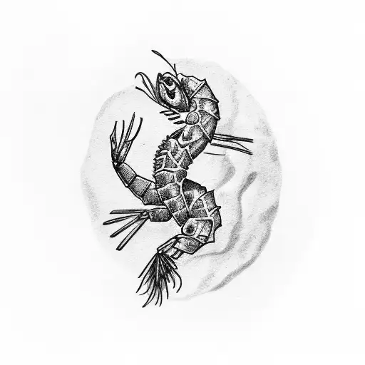 shrimp fried rice  tattoo design idea