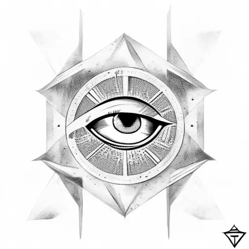 All Seeing Eye In Triangle Tattoo Design  All seeing eye tattoo Third eye  tattoos Eye tattoo