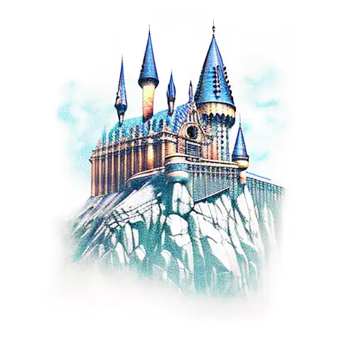 filme Harry potter e o castelo de hogwarts tattoo design idea