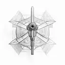 Blueprint of a flying machine in the style of Leonardo da Vinci tattoo design idea