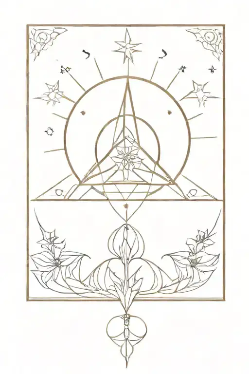 libra Mandala Sonne Mond Sonne Sterne tattoo design idea