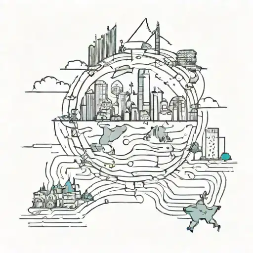 geography inspired design tattoo design idea