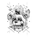 five  Nights and  freddy tattoo design idea