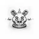 five  Nights and  freddy tattoo design idea