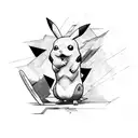 pikachu on nikes tattoo design idea