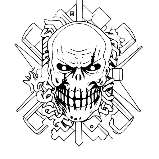 resident evil 2 tattoo design idea