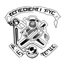 resident evil 2 RPD keys tattoo design idea