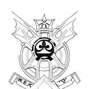 resident evil 2 RPD keys tattoo design idea