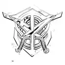 resident evil 2 RPD keys tattoo design idea