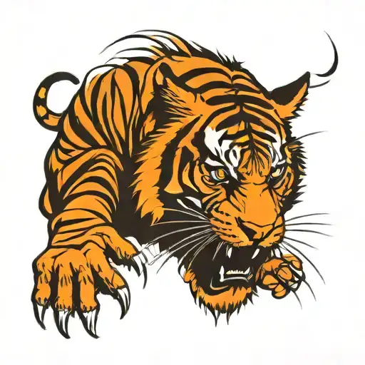 Tiger CLAW MARKS  Stripes tattoo design tattoo design idea