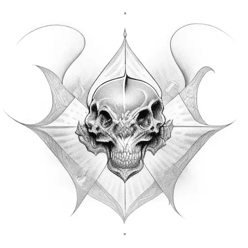 eternal life in tarot style tattoo design idea