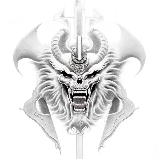 God Of Struggle tattoo design idea