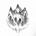 Forest Fire tattoo design idea