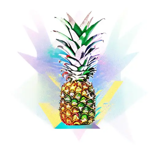 Pineapple tattoo design idea