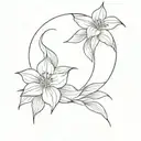 "nina" tattoo design idea