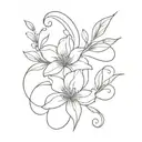 "nina" tattoo design idea