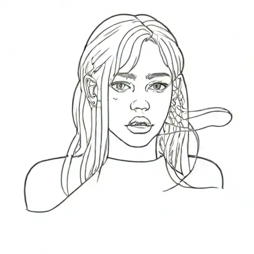 Xanny by Billie eilish tattoo design idea