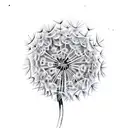 dandelion vine tattoo design idea