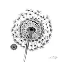 dandelion vine tattoo design idea