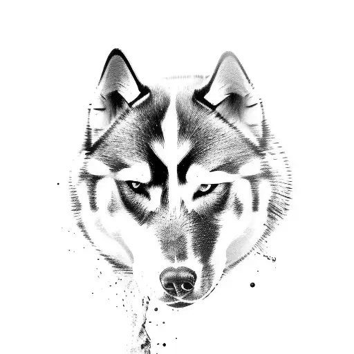 huskies dolphins  sleeve tattoo tattoo design idea