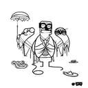 regular show mafia tattoo design idea