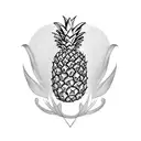 Pineapple tattoo design idea