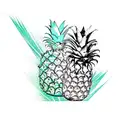 Pineapple tattoo design idea