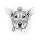 healing woman dog lover  tattoo design idea