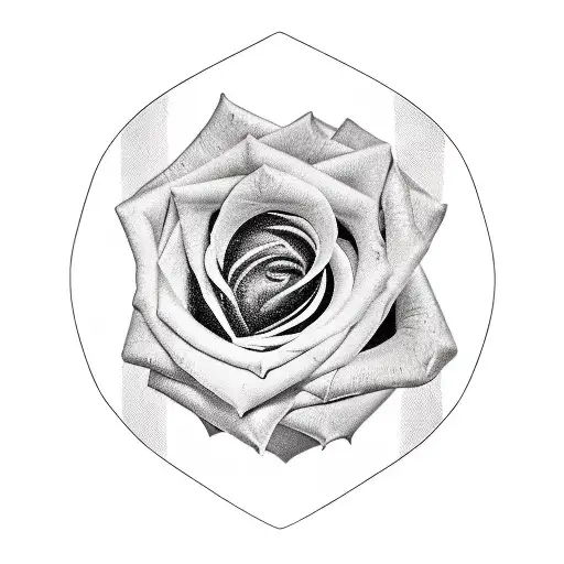 Attractive and beautiful young man - rose - cross - dagger tattoo design idea