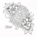 last name tattoo tattoo design idea