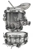 snare drum tattoo design idea