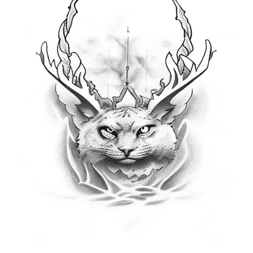 "Generate a meaningful tattoo design inspired by Isaiah 6:8, incorporating relevant imagery and the text from the verse. tattoo design idea