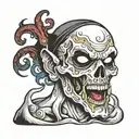 ghost face in jockstrap tattoo design tattoo design idea